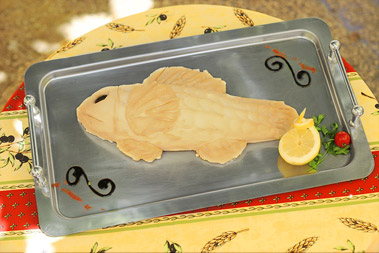 Poisson en croute de sel